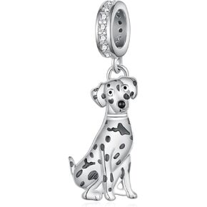 Dalmatian Gifts 925 Sterling Silver Dalmatian Charm Cute Animal Dog Jewelry Gifts for Women