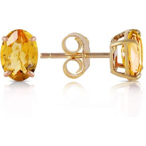 Galaxy Gold GG 1.8 Carat 14k Solid Gold A Bee Or Two Natural Citrine Earrings