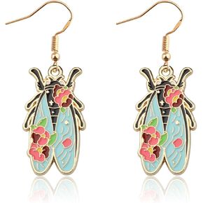 CHOORO Cicada Earrings Cicada Jewelry Insect Jewelry Earrings Summer Jewelry