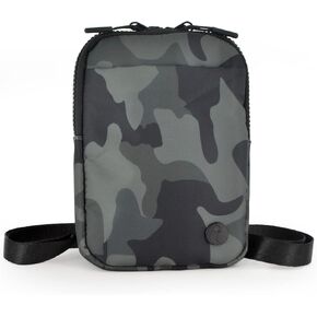 Crossbody Bag for Men & Women, Crossbody Belt Bag for Sports, Travel, Walking, Running, Hiking (Black)