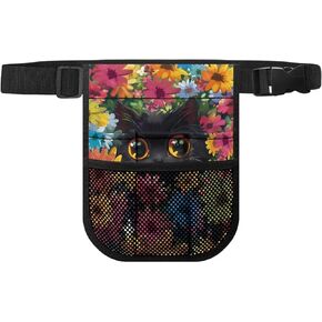 Nurse Fanny Pack, Nursing Fanny Pack for Nurses, for Nurse, RN, Doctor, Waitress Fanny Pack, Organizer Pouch,Cat and Flower-1