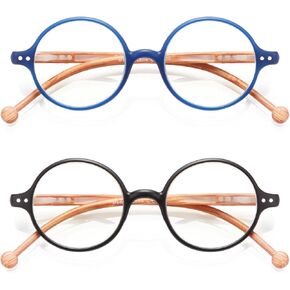 Round Reading Glasses Women Men Blue Light Blocking Circular Readers Unisex Ultra Lightweight Circle Cheaters Glasses