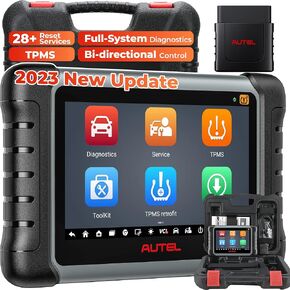 Autel Scanner MaxiCOM MK808S-TS, TPMS Programming/Relearn Tool, 2023 New Ver. of MK808S / TS608, OBD2 Diagnostic Scan Tool with Complete TPMS Service, Bi-Directional Control, 28+ Service, FCA SGW