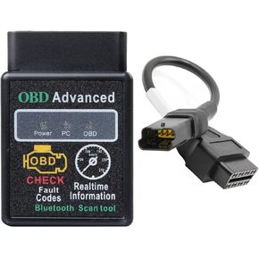 ELM327 V1.5 with Motorcycle OBD-2 Cables for Ducati Mini OBDⅡ Scanner E-F-I Motobike Fault Diagnosis Tool OBD Protocol
