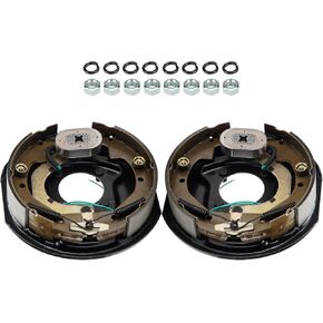 Youxmoto 10" X 2-1/4" Trailer Electric Brake Assembly (1 Right Hand+ 1 Left Hand), 4 Hole Mounting for 3,500 lbs to 4,000 lbs Trailer Axles Brakes Kits. 1 Pair…