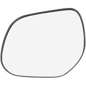 X AUTOHAUX Car Rearview Left Side Heated Mirror Glass with Backing Plate 8151LS 7632A470 for Mitsubishi Outlander