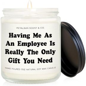 Boss Gifts for Women, Men - Handmade Candle Gifts for Boss, Cool Gifts for Bosses, Boss Lady Gifts for Women, Boss Birthday Gifts, 7 oz Soy Wax Candle (Lavender)