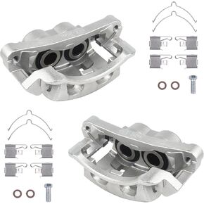 KUSATEC 18B4791 18B4790 Front Disc Brake Caliper with Bracket fit for Ford Excursion 2000-2005; F-250/F-350 Super Duty 1999-2004, Both Driver Passenger Side