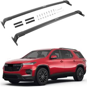 Upgraded Loading 220lbs for Chevy Traverse 2022 2023 Roof Rack Cross Bars Rail Luggage Cargo Carrier