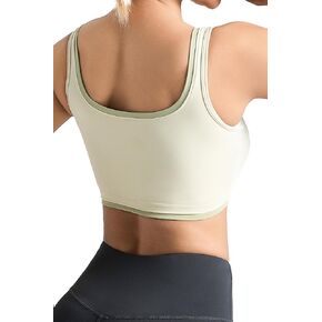 FlexiTech™ Striped Color-Blocking Sports Bra for Women Light Support Quick Dry Padded Yoga Bra