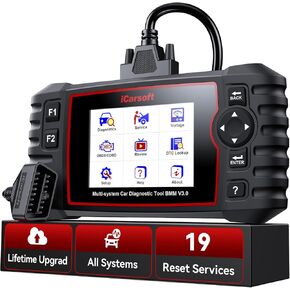 iCarsoft BMM V3.0 Scanner Diagnostic Tool for BMW/Rolls-Royce/Mini Full System OBD2 Bidirectional Scan Tool for BMW Code Reader, All Reset, Battery Registration, Free Update/Repair-Enhance Version