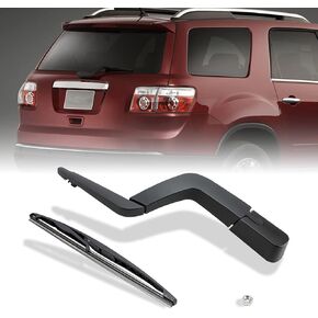 Rear Windshield Wiper Arm Blade Assembly Compatible with 2007-2012 GMC Acadia, 2007-2010 Saturn Outlook Rear Window Wiper, Replacement 15276248, 15276259, 25800773