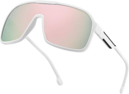 FEISEDY Fashion Polarized Sunglasses Oversized One Piece Reflective Lens Sports Sun Glasses B0122 in Saudi Arabia