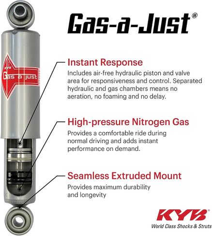 KYB 551133 Gas-a-Just Gas Shock, Silver in Saudi Arabia