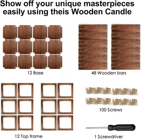 12 Set Wooden Wedding Lantern Centerpiece, Lantern Candle Holder for Farmhouse Candle Lantern for Table Fireplace, Perfect for Table Decoration & Country Barn Weddings(No Candles & Flowers) in Kuwait