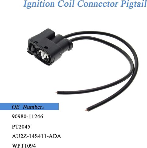 Ignition Coil Connector Pigtail Plug SSCP-1JZ 4A-GE 2JZ-GE Replacement for Toyota Supra Equivalent replacement Pigtail Harness PT2045 PT-2045 WPT-1094 / AU2Z-14S411-ADA (3 Pack) in Kuwait