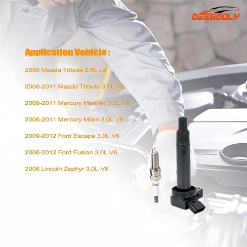 4 قطع من ملفات الإشعال UF350 وLFR5AGP شمعات إشعال إيريديوم متوافقة مع Nissan Altima Sentra 2002-2006، X-Trail 2005-2006 L4 2.5L استبدال #22448-8H315 22448-8H310 C1398 in Kuwait