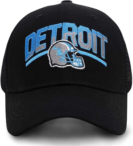 Football Fans Embroidered Trucker Hat, Football Team City Adjustable Baseball Hats Best Gift for Men Women in Saudi Arabia