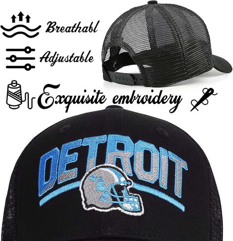 Football Fans Embroidered Trucker Hat, Football Team City Adjustable Baseball Hats Best Gift for Men Women in Saudi Arabia