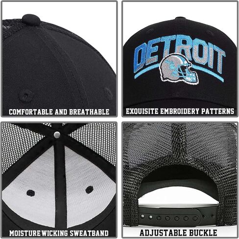 Football Fans Embroidered Trucker Hat, Football Team City Adjustable Baseball Hats Best Gift for Men Women in Saudi Arabia