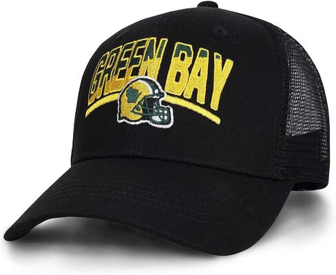 Football Fans Embroidered Trucker Hat, Football Team City Adjustable Baseball Hats Best Gift for Men Women in Saudi Arabia