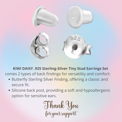 .925 Sterling Silver Christmas Stud Earrings (Hypoallergenic) in Saudi Arabia
