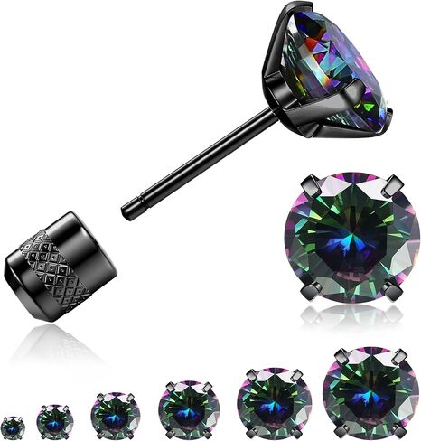 YADOCA 6 أزواج من الأقراط المسطحة بدون خيوط للرجال والنساء in Kuwait