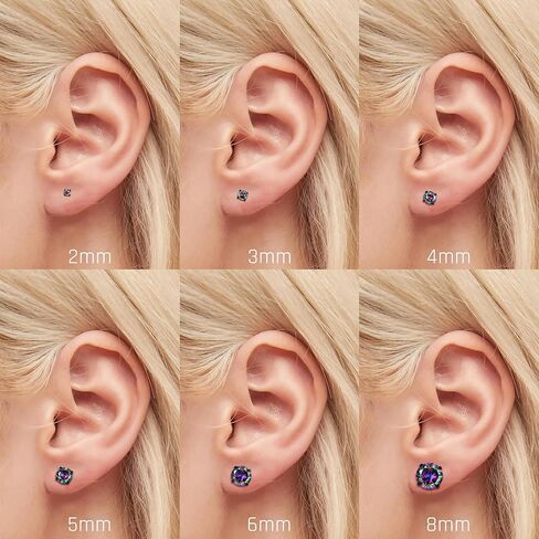 YADOCA 6 أزواج من الأقراط المسطحة بدون خيوط للرجال والنساء in Kuwait