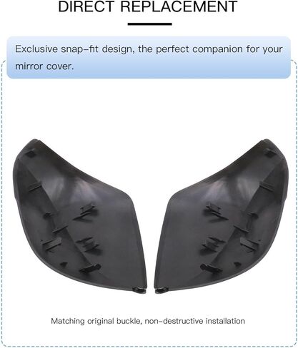 غطاء غطاء مرآة الباب الأيمن للركاب متوافق مع إنفينيتي 2014-2021 Q50/Q60،2014-2019 Q70، 2017-2019 QX30 أبيض in Kuwait