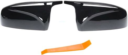 Exterior Rear View Mirror Cover Caps Replacement for BMW X5 E70 X6 E71 E72 2006-2014 Gloss Black in Saudi Arabia