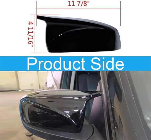 Exterior Rear View Mirror Cover Caps Replacement for BMW X5 E70 X6 E71 E72 2006-2014 Gloss Black in Saudi Arabia