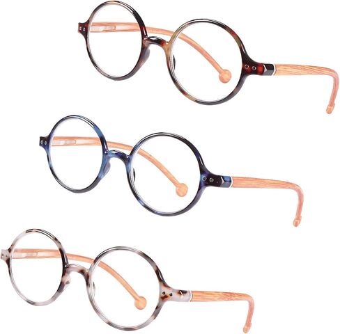 Round Reading Glasses Women Men Blue Light Blocking Circular Readers Unisex Ultra Lightweight Circle Cheaters Glasses in Kuwait
