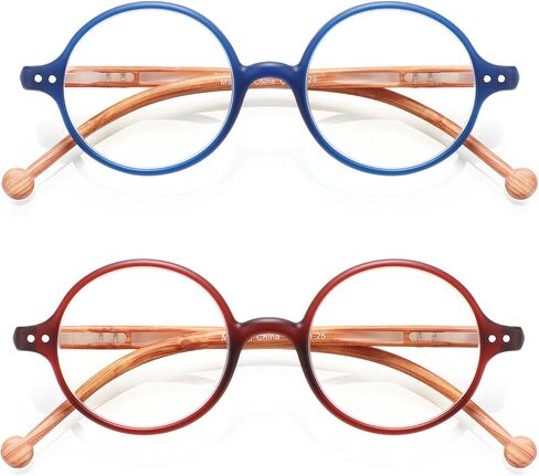 Round Reading Glasses Women Men Blue Light Blocking Circular Readers Unisex Ultra Lightweight Circle Cheaters Glasses in Kuwait