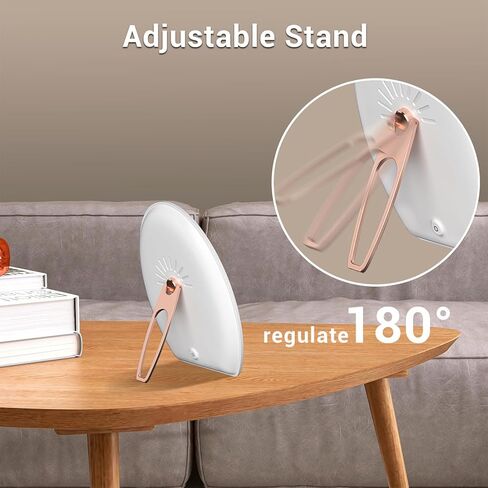 مصباح العلاج بالضوء كومفيتيمب، 16000 لوكس طيف كامل من ضوء النهار، صندوق العلاج بالضوء مع حامل قابل للتعديل 180 درجة، 4 سطوع ضوء، 3 درجة حرارة اللون، 4 مؤقت، تحسين النوم ورفع الحالة المزاجية in Kuwait