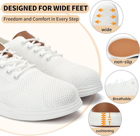 Men's Wide Toe Box Sneaker Casual Business Shoes | Breathable, Slip-Resistant, and Long-Lasting | Perfect for Office or Casual Wear | All-Day Comfort in Saudi Arabia