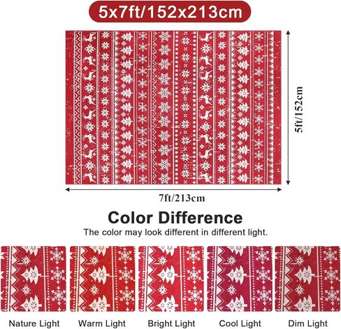 شاكوس منطقة عيد الميلاد البساط 6x9ft الأحمر الثلج شجرة عيد الميلاد الغزلان عيد الميلاد عطلة ديكور غير زلة لينة قابل للغسل عيد الميلاد ديكور البساط غرفة المعيشة لهجة داخلية رمي البساط السجاد غرفة نوم غرفة الطعام in Kuwait