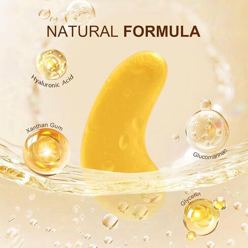 10Pairs 20Pcs 24K Gold Under Eye Patches, Collagen Eye Masks for Dark Circles and Puffiness, Reduce Wrinkles and Puffy Eyes, Refresh Your Skin, Women Skincare Eye Treatment Products in Saudi Arabia