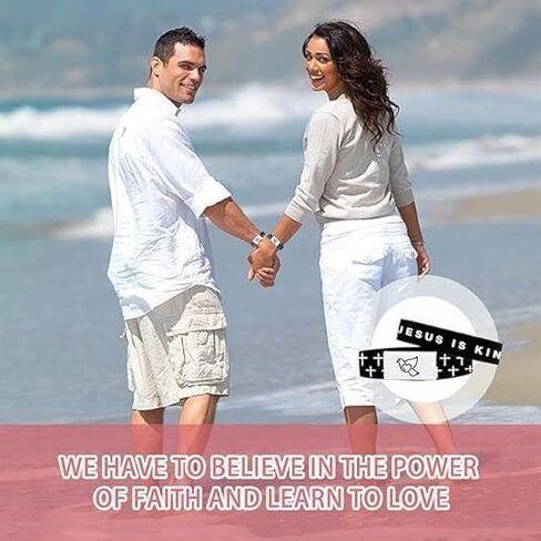 Daily Bible Verse Bracelet - Christian Faith bible bracelets with NFC Technology | Unique Devotional Gift for Believers | Share Love, Hope, and Faith,Spiritual Conversations Anytime Anywhere. in Saudi Arabia