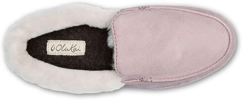 شبشب OLUKAI Ku'una، حذاء نسائي سهل الارتداء، مصنوع من جلد الشيرلينغ الأصلي وجلد نوبوك الفاخر، تصميم بكعب منسدل، مريح وفائق النعومة in Kuwait