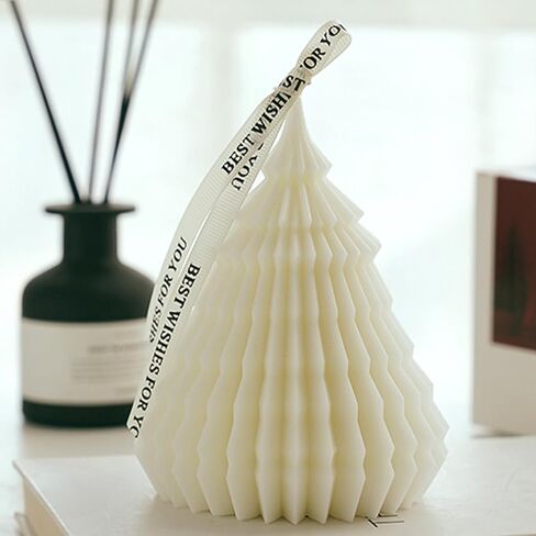 Christmas Tree Candles Gifts, Soy Wax Aromatherapy Candle, Room Decor Scented Candles, Christmas Decorations-English pear Freesia in Kuwait
