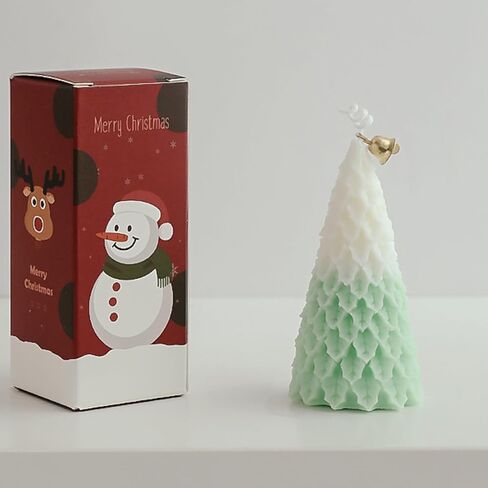 Christmas Tree Candles Gifts, Soy Wax Aromatherapy Candle, Room Decor Scented Candles, Christmas Decorations-English pear Freesia in Kuwait