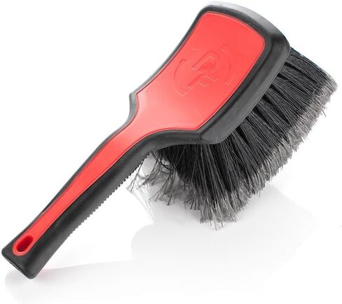 Detail Factory - ProGrip Wheel Face Brush - Ergonomic ProGrip Handle - Soft Flagged-Tip Bristles - Red & Black in Saudi Arabia
