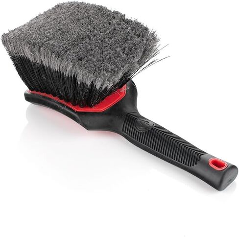 Detail Factory - ProGrip Wheel Face Brush - Ergonomic ProGrip Handle - Soft Flagged-Tip Bristles - Red & Black in Saudi Arabia