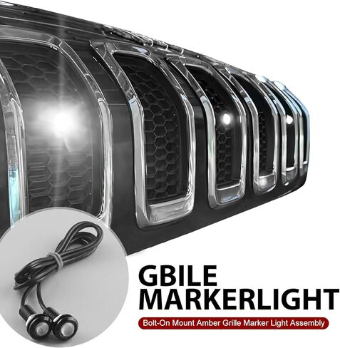 Pack-3 Car LED Eagle Eye Light، 0.7 بوصة غطاء مقاوم للماء عالي السطوع DRL، 12 فولت 6500 كيلو ضوء هيكل أمامي مع حزام توصيل، عالمي للسيارات والدراجات النارية (أسود) in Kuwait