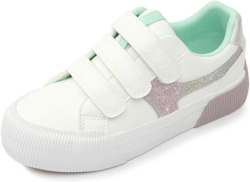 Toddler Sneakers for Girls - Lightweight Velcro Shoes with Soft Soles, Arch Support & Breathable Design - Washable & Stylish in Saudi Arabia