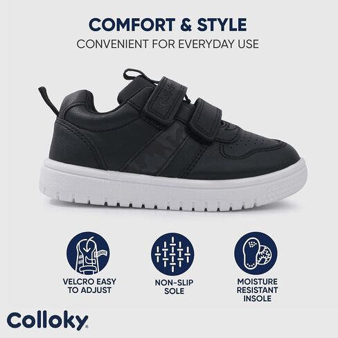 Toddler Sneakers for Girls - Lightweight Velcro Shoes with Soft Soles, Arch Support & Breathable Design - Washable & Stylish in Saudi Arabia