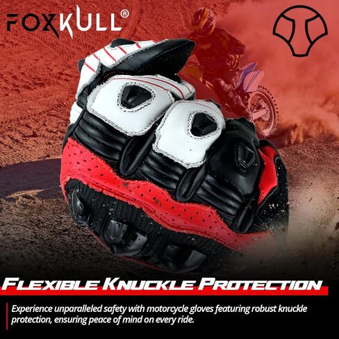 Motorcycle Full Finger Gloves with Knuckle Protector for Men Women Riding Motorbike Cruiser Touring Bicycle in Kuwait
