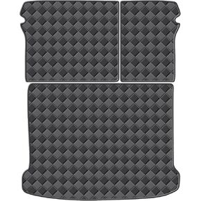 Cargo Mat & Backrest Mats for 2019-2025 Mazda 3 Hatchback Accessories, All Weather Waterproof Rear Cargo Liner Rear Trunk Liner Back Seat Cover Protector