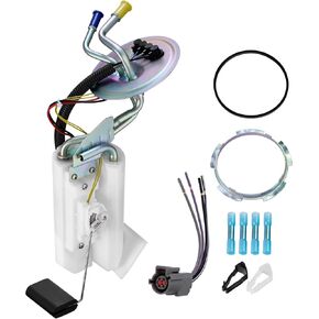 SP2007H Eletric Fuel Pump Assembly Compatible with Ford F-150 4.9L 5.0L 5.8L & F-250 F-350 4.9L 5.0L 5.8L 7.5L & F-Super Duty 7.5L V8, Replaces F4TZ9A407C P77252S