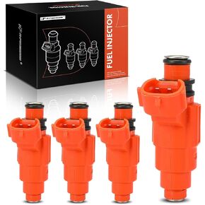A-Premium Set of 4 Fuel Injectors Compatible with Chevrolet Tracker & Suzuki Vitara, 1999 2000 2001 2002 2003, 2.0L, Replace# 1571065D00, 91174472